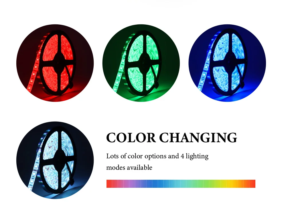 Светодиодный светильник RGB 5 м/10 м 2835/5050 водонепроницаемая светодиодная лента с пультом дистанционного управления и Bluetooth контроллером для домашнего декора светильник ing