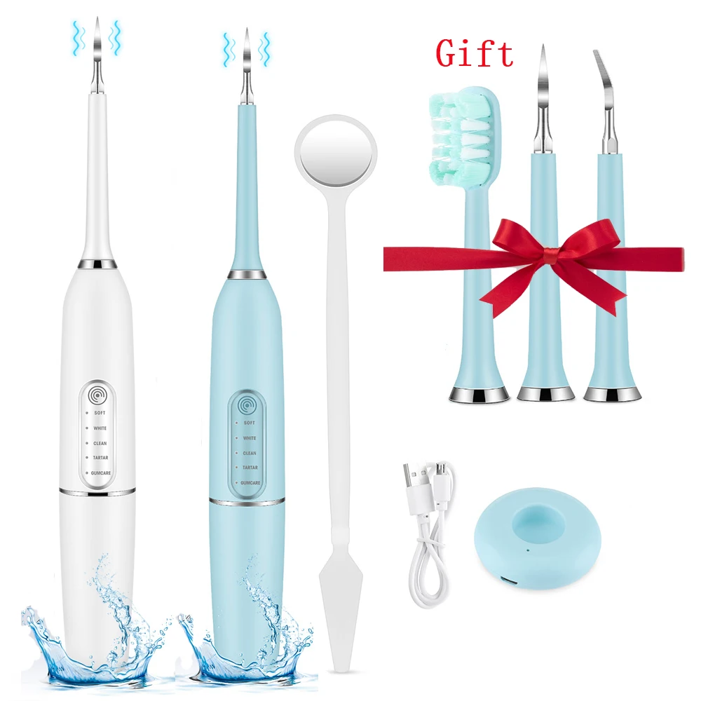 

Ultrasonic Dental Scaler Electric Toothbrush Teeth Whitening Kit Teeth Calculus Tartar Remover Tools Tooth Stain Oral Care