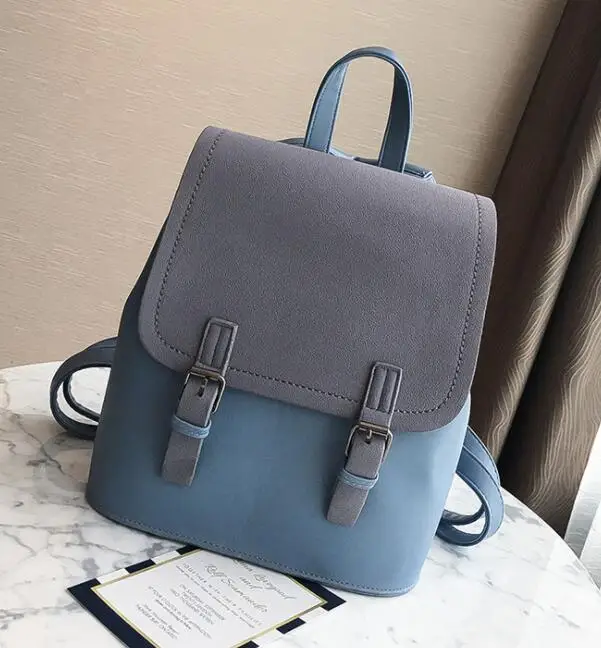 Khamezoa 2021 women bag handbag female popular contracted new winter color backpack bag business bag solid color girl bags