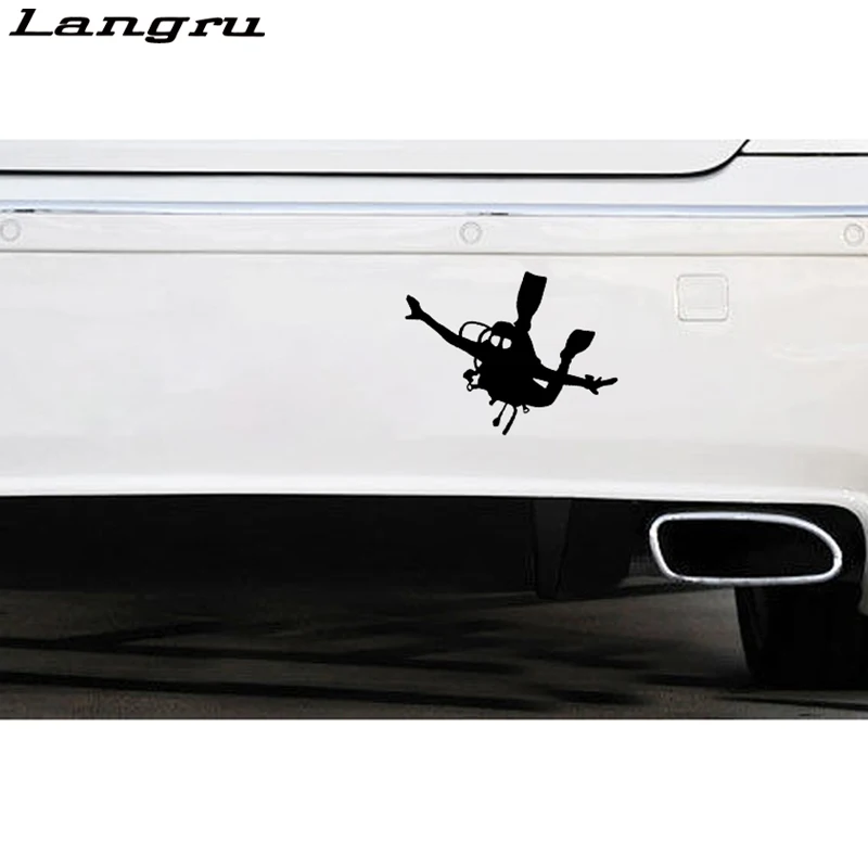 Langru 14 1*10 3 см интересный декор для морского дайвинга автомобильная виниловая