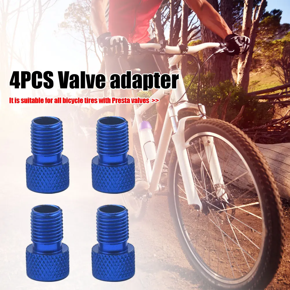 4 шт. адаптер для велосипедного клапана алюминиевый сплав | Спорт и развлечения