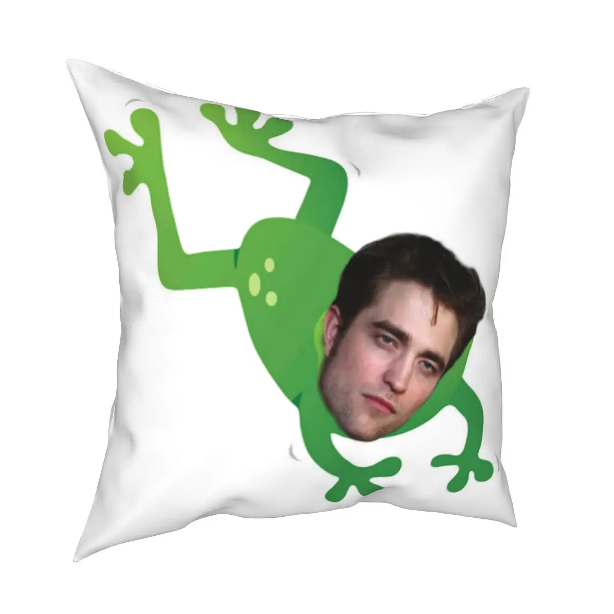 

Ribbit Pattinson Robert Pattinson Pillowcase Printed Polyester Cushion Cover Decorative Throw Pillow Case Cover Home 40X40cm