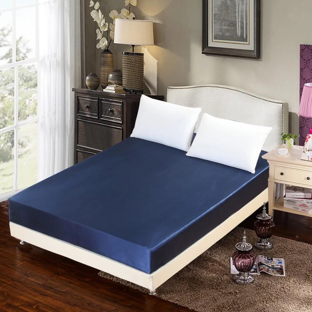 

Простыня однотонная Solor, стильная натяжная простыня с эластичной резинкой, портативное покрытие против складок, для кровати