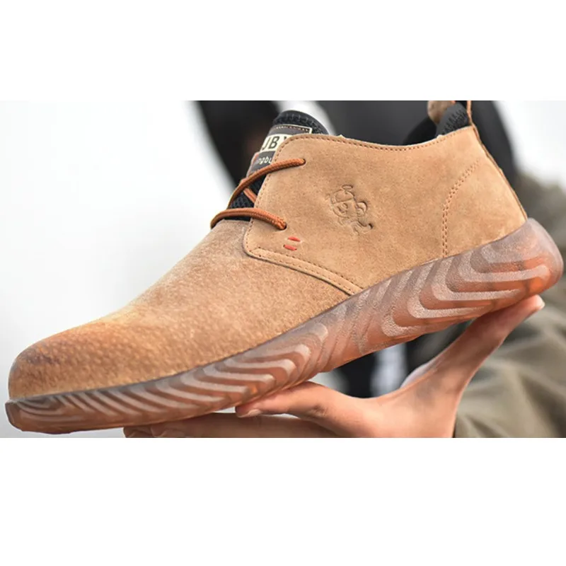 Рабочая страховая обувь мужские Стальные заглушки для ног против разбивания