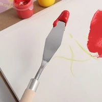 3pcs painting palette knife spatula mixing paint stainless steel art supplies arte groups drawing oils set watercolor tools