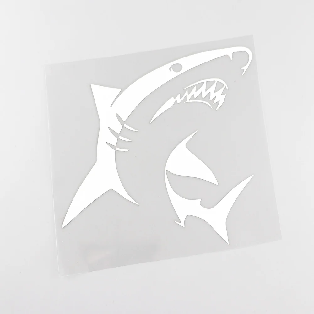 Виниловая наклейка YJZT на автомобиль 16 1 см х 15 с зубами Angry Shark водонепроницаемая