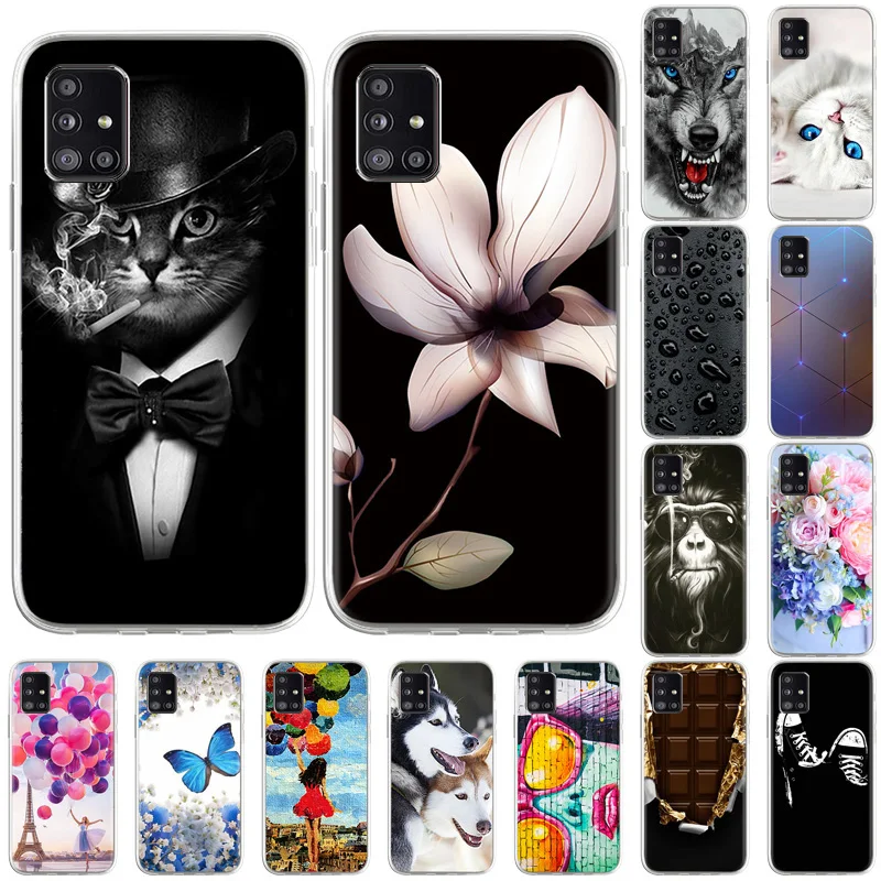 

For Samsung Galaxy A71 A72 Case 4G 5G Silicon Back Cover For Samsung A7 A8 Plus 2018 A720 A750 A730 A80 A90 A81 A91 Phone Cases