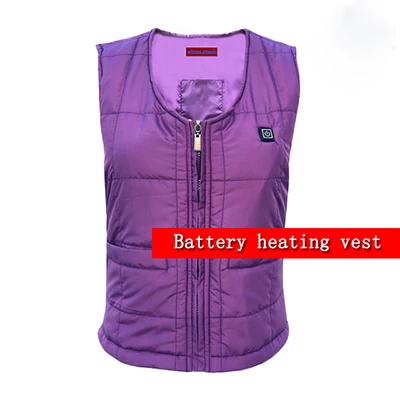 Best Gift Heating Vests Battery Camping Hiking Vests for Men Women Sking Hunting Cutton Heated Clothing Black Size Adjustable - Цвет: Without battery