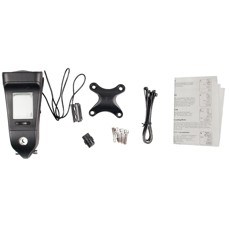 

2019 Mountain Bicycle Luminous Waterproof Mileage Speedometer Bike Stem With Code Table Wired Odometer Speeding Alert Stopwatch