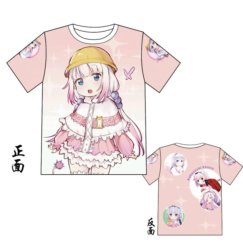 Красочная футболка с драконом горничной из аниме костюмы красочным 3D принтом