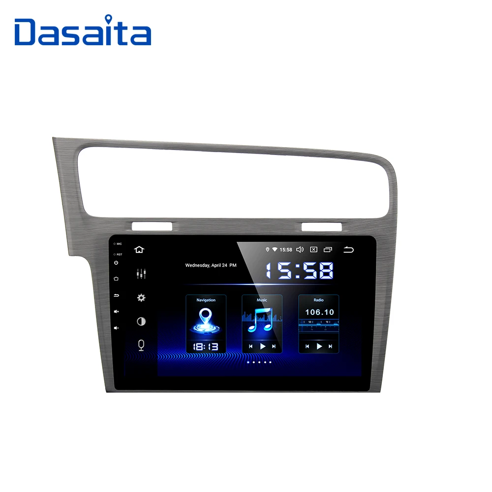 Dasaita 10 2 &quotAndroid 0 Автомобильный GPS радио плеер для VW Golf 7 2013 2014 2015 2016 2017 с