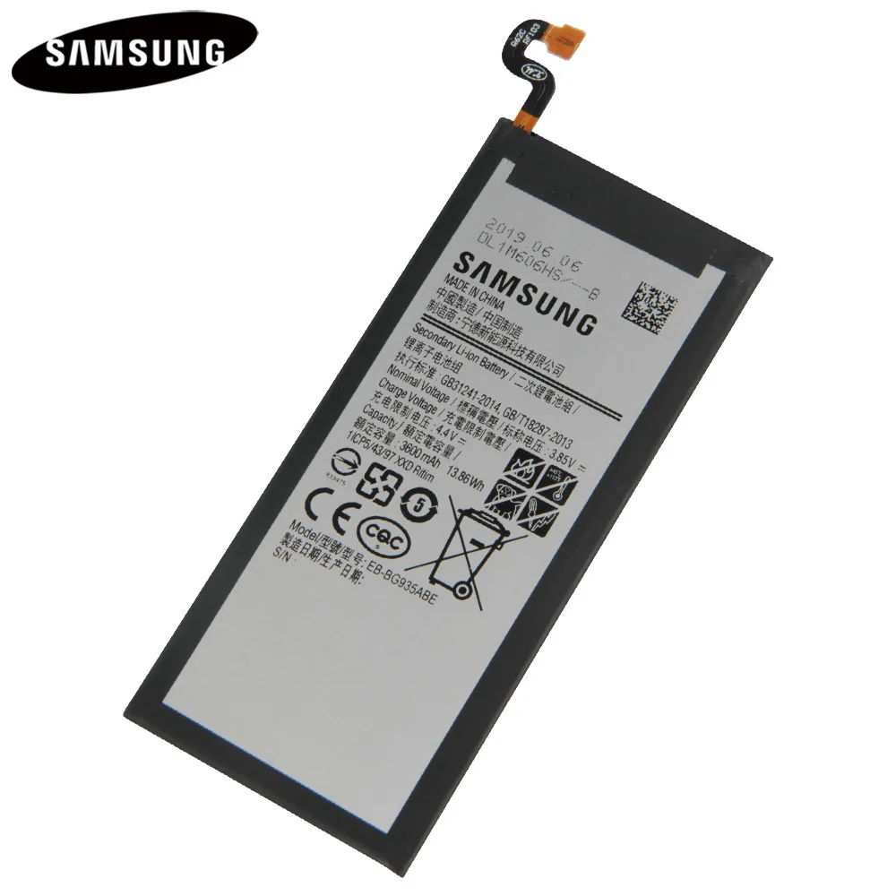Подлинный оригинальный аккумулятор для телефона EB BG935ABE BG935ABA Samsung GALAXY S7Edge S7 Edge G9350
