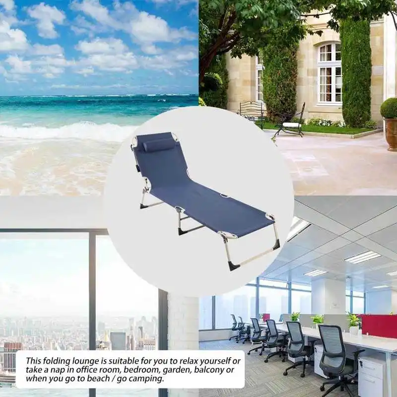 Портативные складные уличные шезлонги Отдых на природе Пляжное Кресло для сада