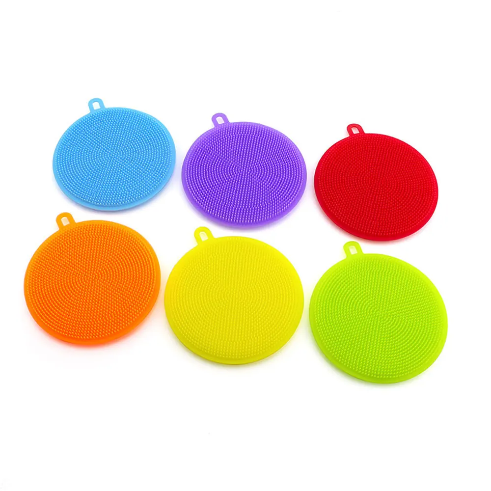 1 шт. Пищевая силиконовая посуда бытовая Антибактериальная чистящая щетка для