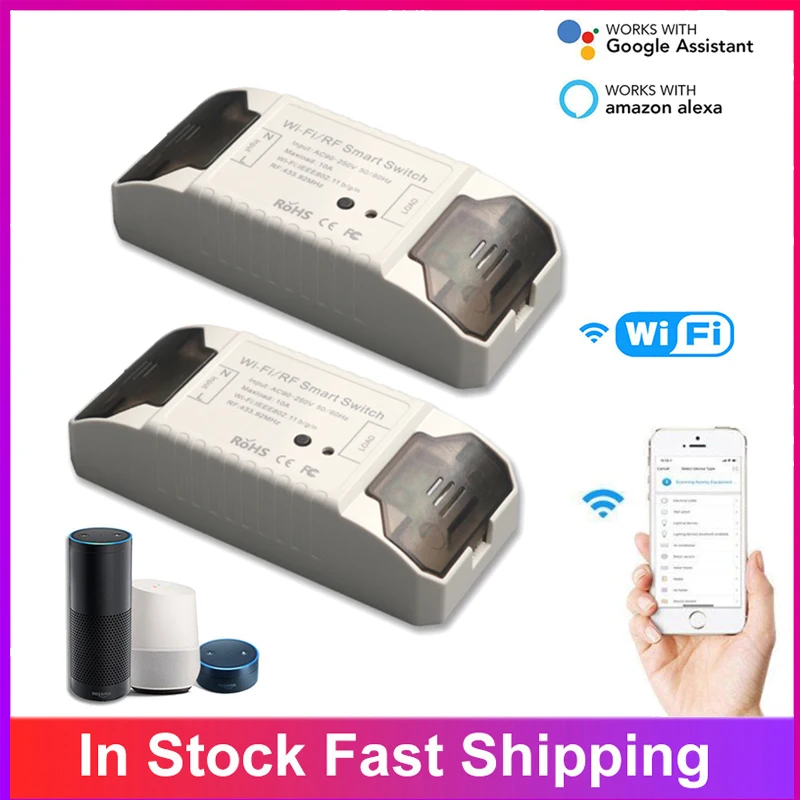 

433RF/433rf+Wifi/Wifi Tuya Smart Switch Home On-off Device Inteligent Remote Switch Phone Control For Alexa Google Home