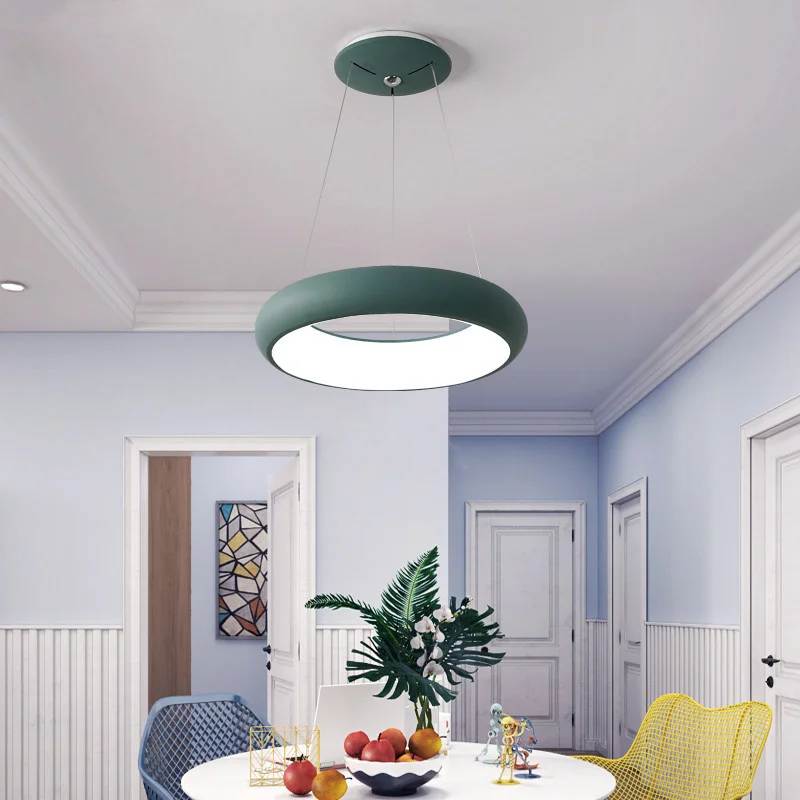 Светодиодный ные подвесные светильники для столовой гостиной черная белая