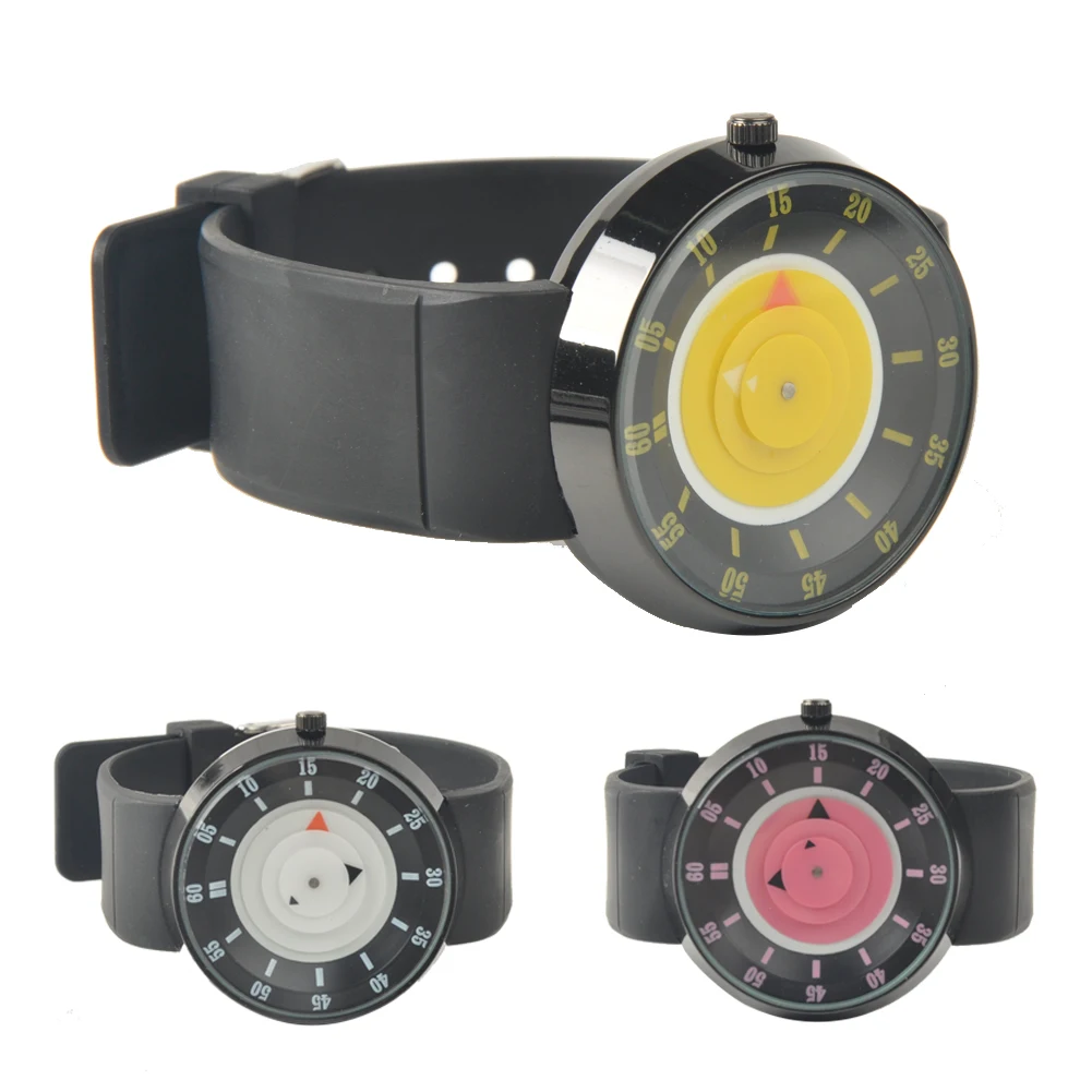 

Men Women No Pointer Fashion Casual Arabic Numerals Quartz Digital Battery Powered Gift Round Case Sports Wrist Watch