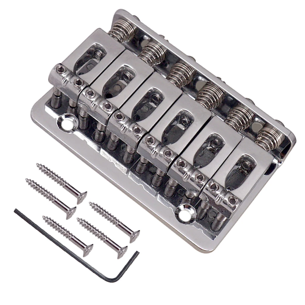 Набор верхней нагрузки вогнутое седло 6 струн мост для электрогитары|Детали и