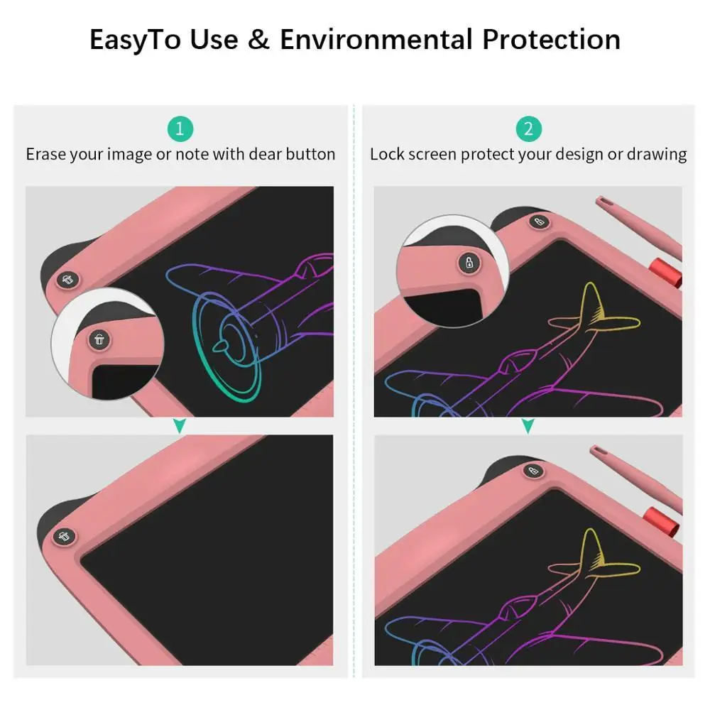 9 дюймовый планшет для рисования стираемый цифровой грубая графическая доска