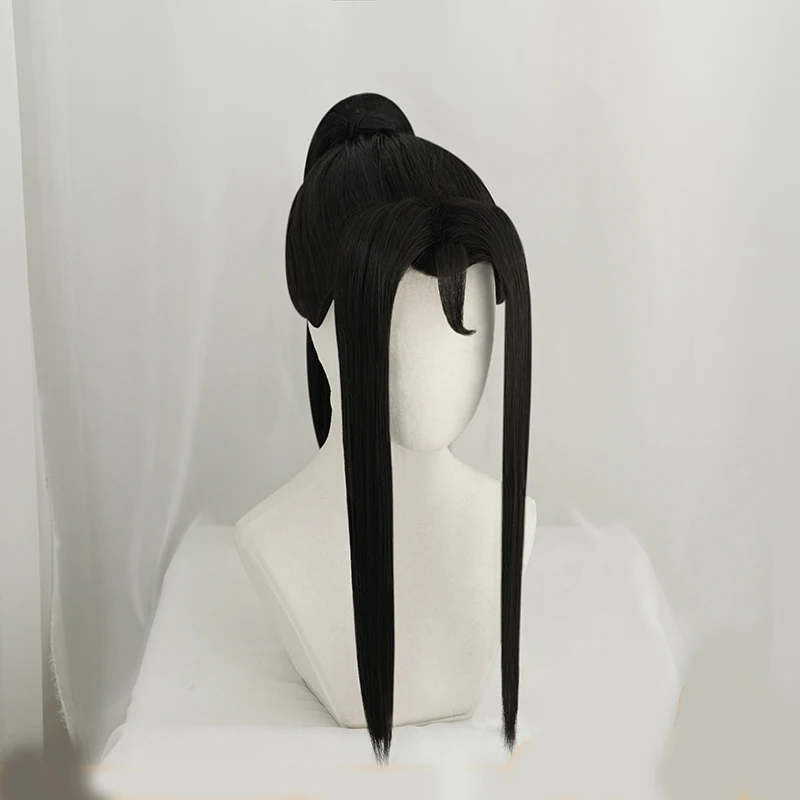 Grandmaster of Demonic Cultivation Wen Ning Long Wig Synthetic Hair Cosplay Prop Party Decor for Men Boy Gift 1 pcs | Тематическая