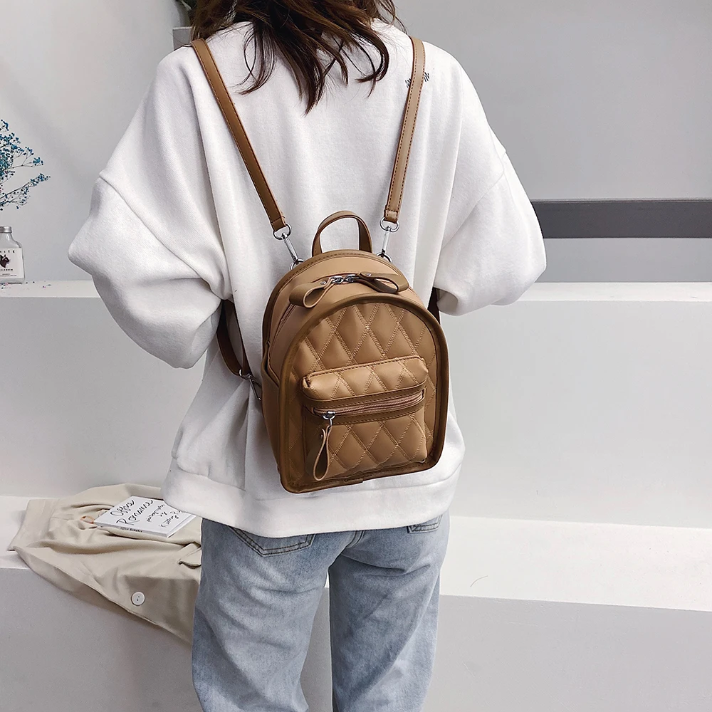 2020 Cute Women Backpacks Fashion PU Leather Female Shoulder Bag Small Ladies Backpack for Teenger Girls School Bags |