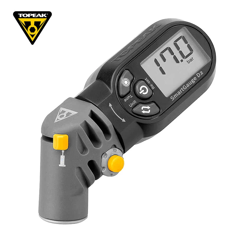Цифровой велосипедный манометр Topeak TSG-02 электронный ЖК-дисплей поворотный датчик