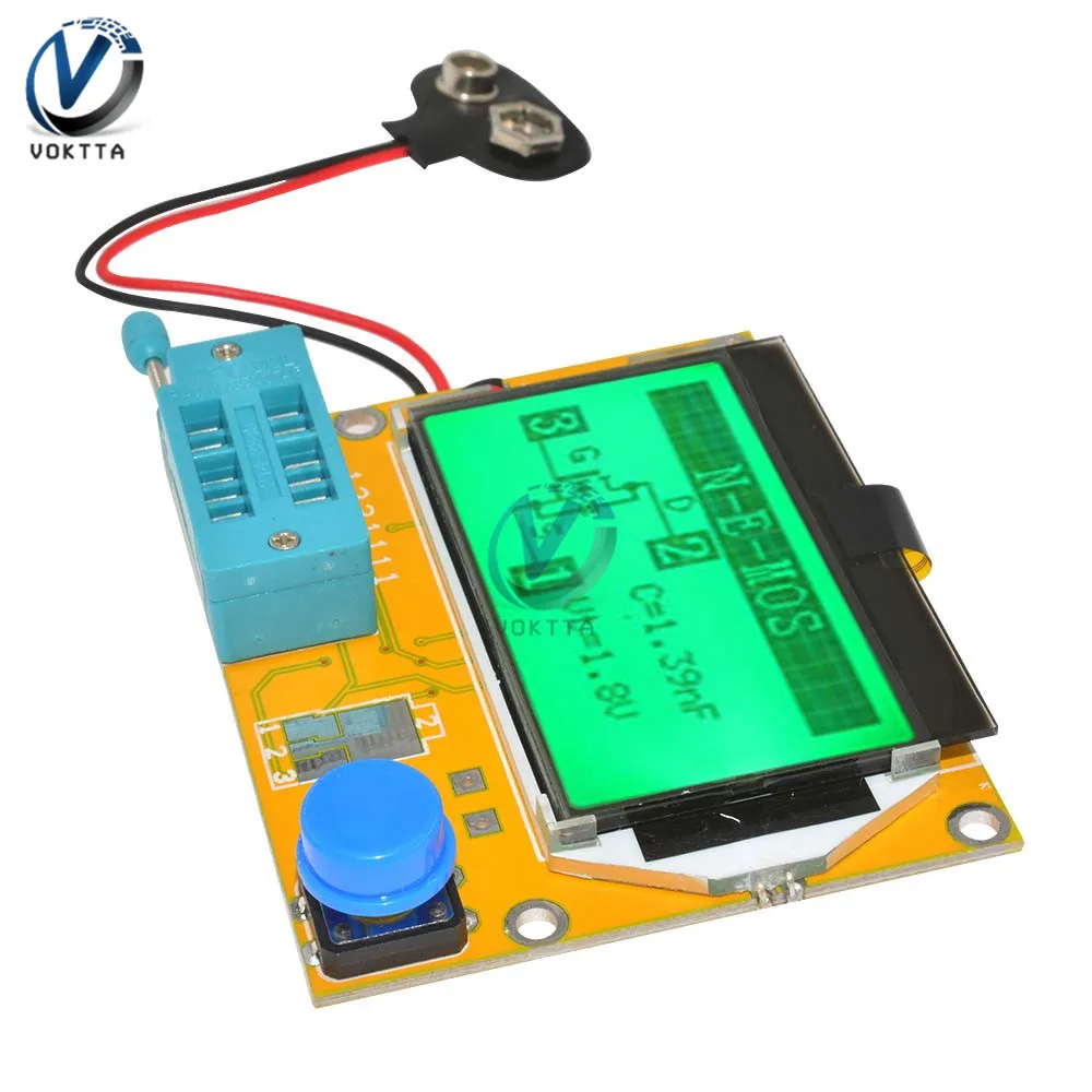 Mega328 ESR ЖК дисплей цифровой прибор для проверки транзисторов LCR T4 Подсветка диодов