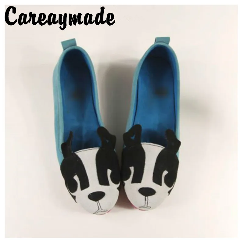 Careaymade-новые милые домашние туфли ручной работы из натуральной воловьей кожи с