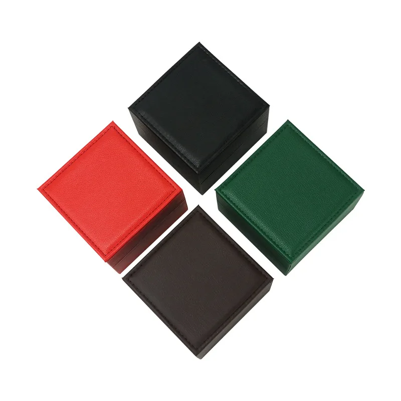 Коробка для часов из искусственной кожи с зернистой текстурой коробка хранения