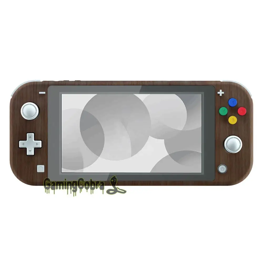 extremerate soft touch wood grain diy replacement shell housing case cover with screen protector for ns switch lite free global shipping