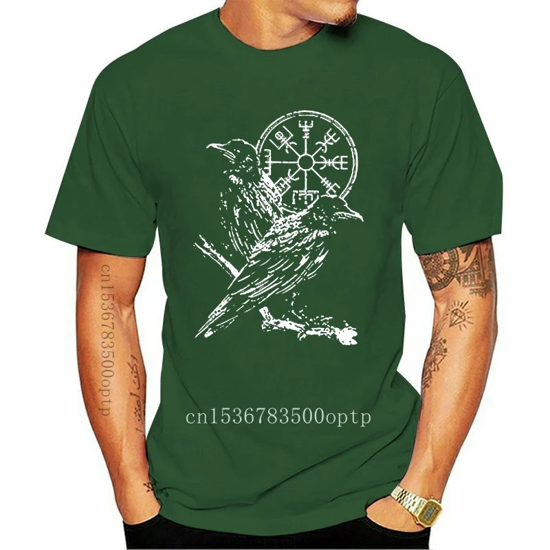 

Новая мужская футболка Ворон Одина Женская Мужская футболка