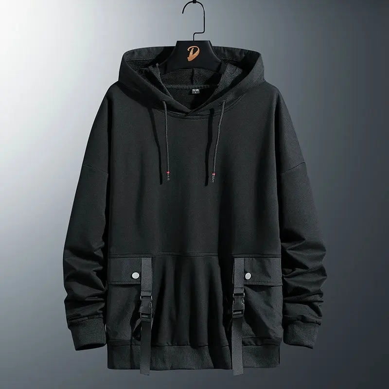 

Solid Color Sweatshirt Men Harajuku Hoodies Autumn Spring Hiphop Casual Hoodie Cotton Sweatshirts Men Streetwear Clothes