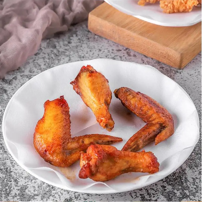 48 шт. круглая бумага для поглощения масла фильтровальная пищевого суповых чипсов