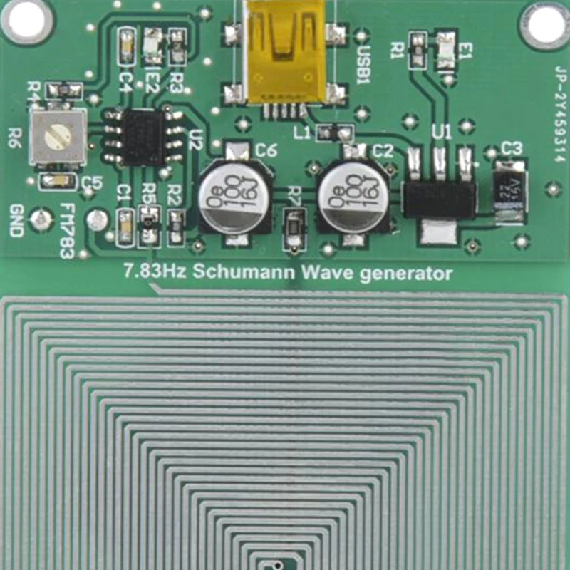 

DC 5V 0.1A FM783 Ripple 7.83Hz Ultra-Low Frequency Pulse Generator Module New Connector with USB Cable