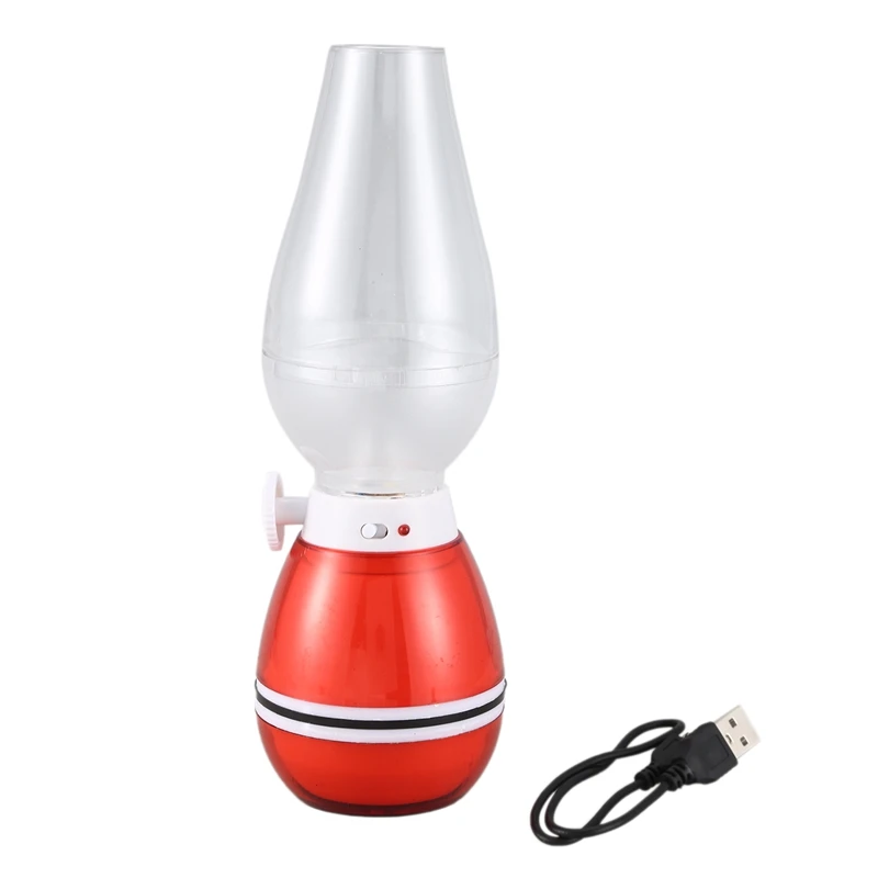 

Led Kerosene Lamp Blowing Control Lamp Desk Lamp Dimmable Usb Rechargeable Night Light Home Decoration