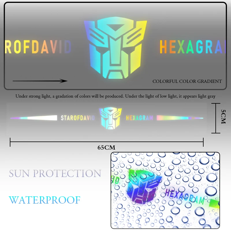 1/2 шт. автомобильные Светоотражающие Водонепроницаемые виниловые наклейки |