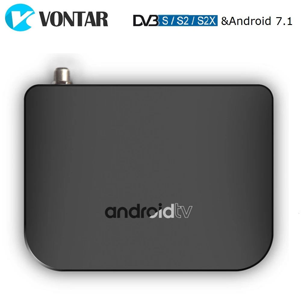ТВ приставка VONTAR DVB S2 Android 7 1 четырехъядерный процессор Amlogic S905D ГБ 8 1080p 4K 30fps Youtube