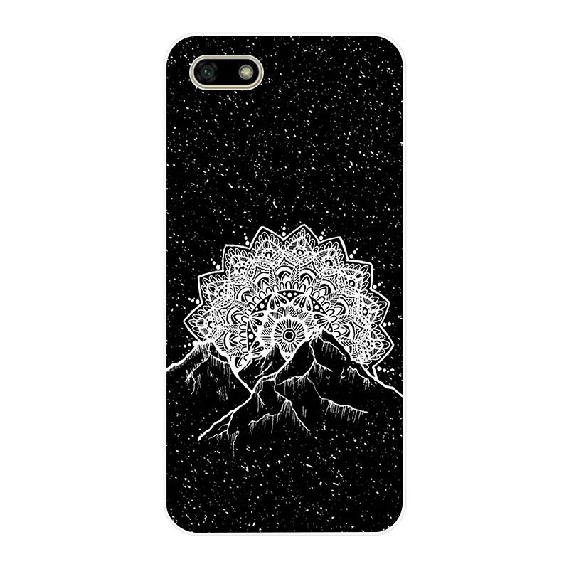 209FG чехол из мягкого силикона ТПУ с цветочным принтом мандалы датура для huawei Honor 7a
