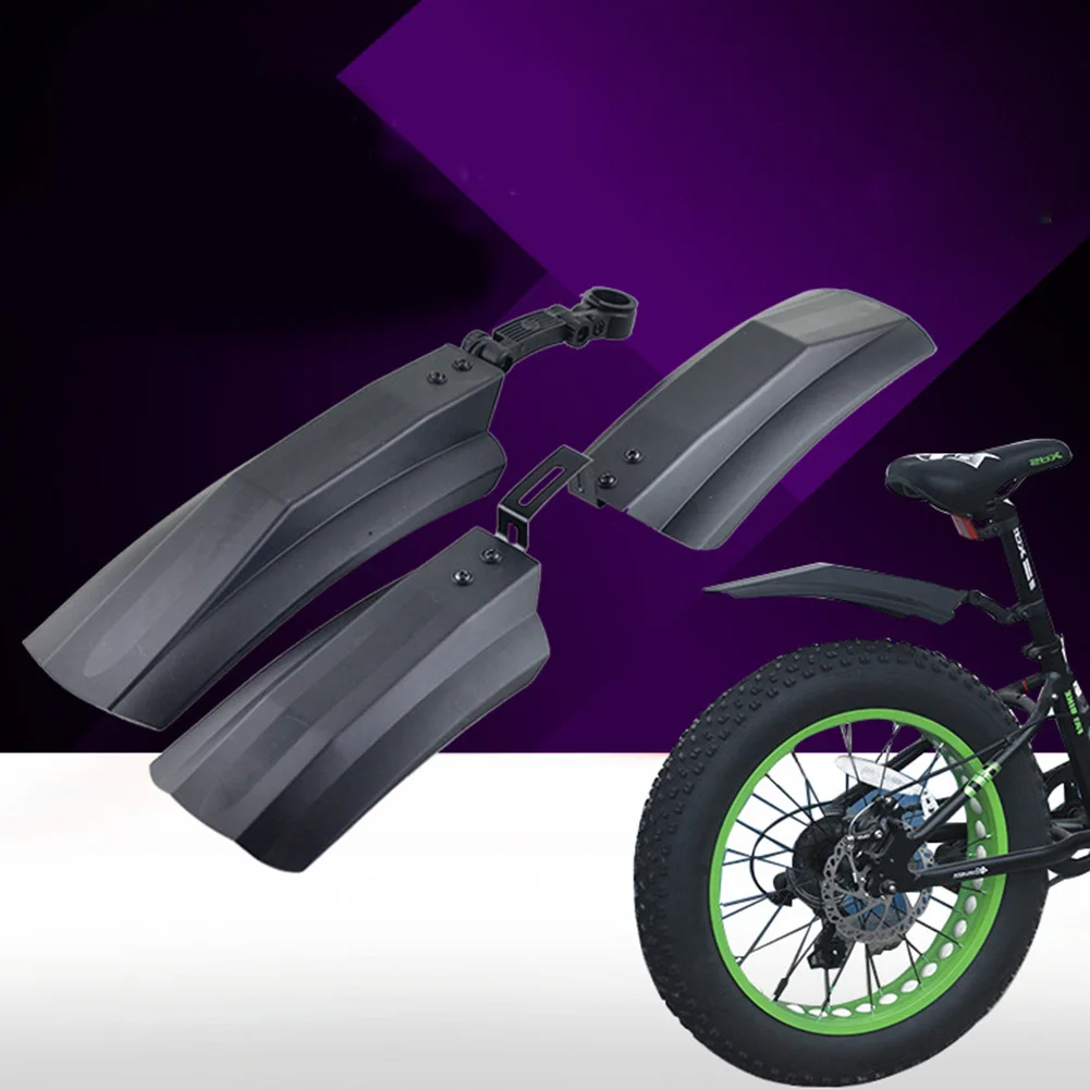 

2pcs Mountain Bike Mudguard Front/Rear Bicycle Fenders Mud Guards Black Simple Quick Release