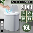 Умная Бытовая мусорная корзина с ИК-датчиком, 16 л