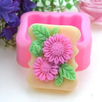 sunflower silicone mold fondant candle resin aroma stone ornaments soap mould for pastry cupcake decorating kitchen accessories