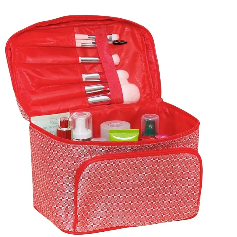 1Pc New Hot Sale Cosmetic Bag Women Large Make Up Bag Vanity Case Cosmetic Nail Tech Storage Beauty Box For Enchanting Ladies