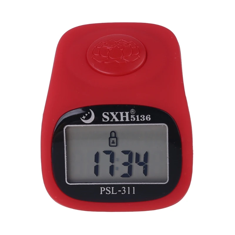 

6 цифровых пальцевых счетчиков, 8 каналов, с подсветкой, Молитвенное Силиконовое кольцо