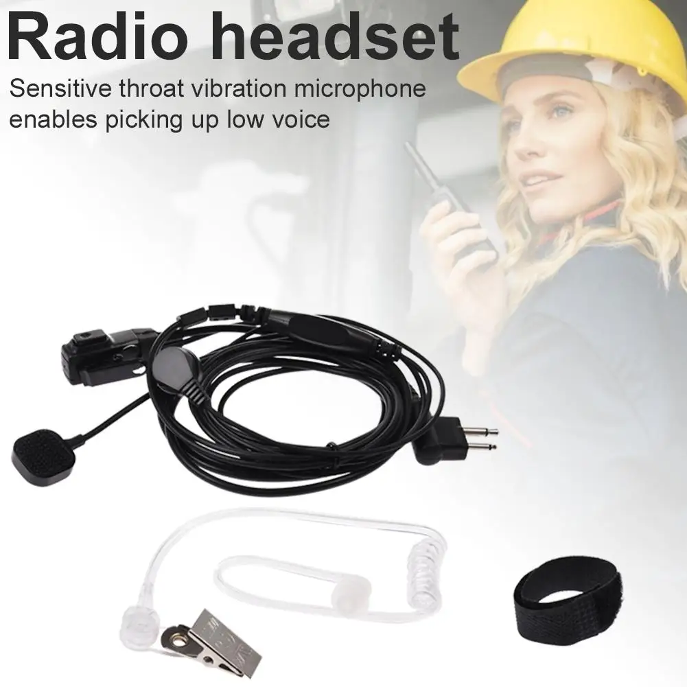 

K Head Universal Telescopic Throat Air Duct Radio Headset For UV5R For Kenwood KPG Accessories