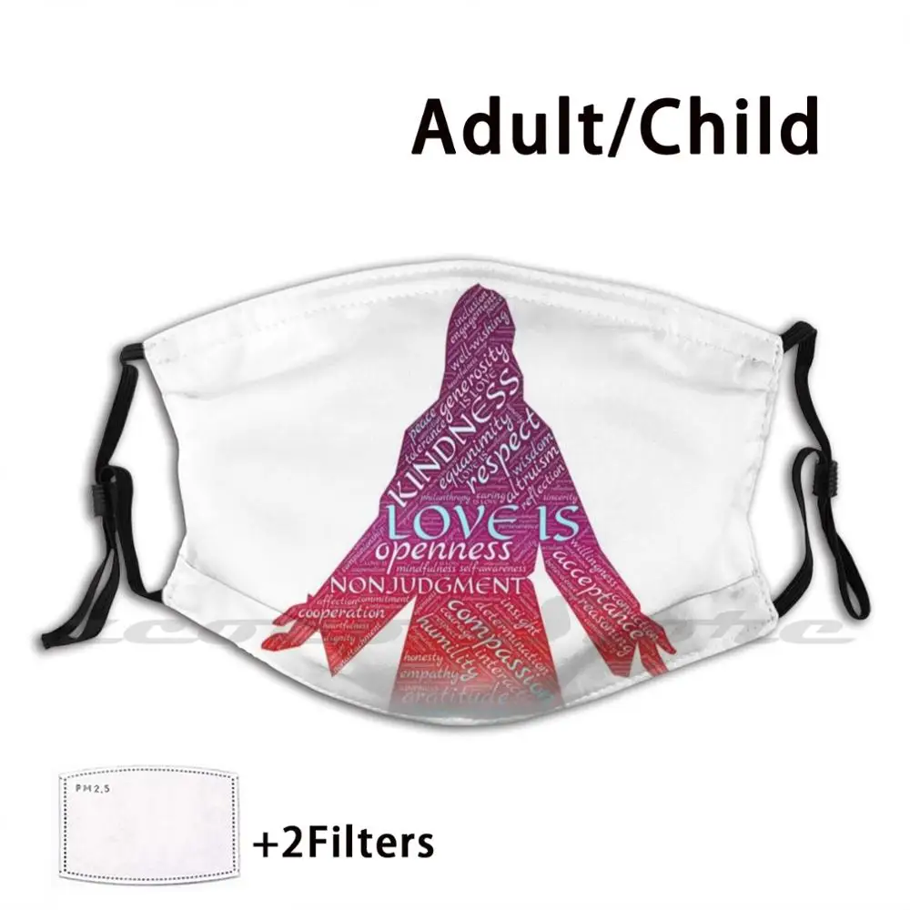 

Jesus The Saviour Mask Adult Child Washable Pm2.5 Filter Logo Creativity Lords Love God Jesus Christian Religion Christ Bible