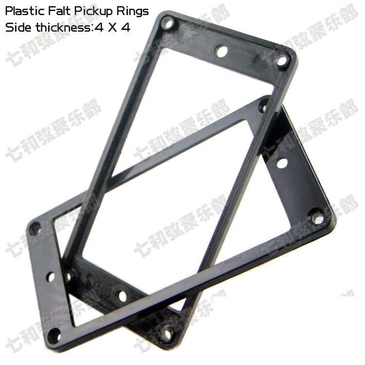 

Black Plastic Flat Electric Guitar Humbucker Pickup Ring Frame Mounting Ring Neck&bridge Pickup Ring 4mmx4mm