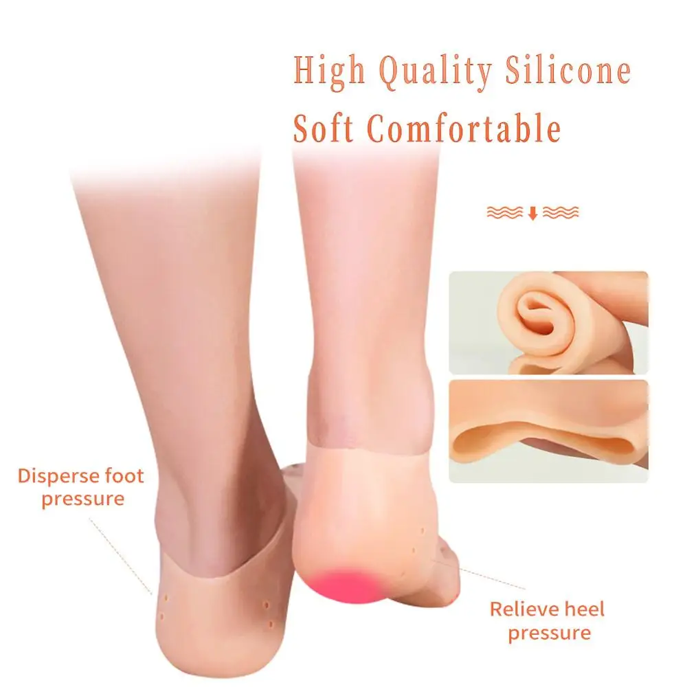 Увлажняющие гелевые носки FootMaster унисекс мягкая силиконовая защита для пятки