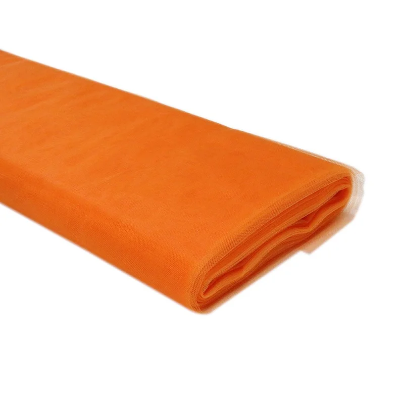 orange Белый 5" x120 футов(40 ярдов) тюль болт свадебное украшение болт Pew ремесло пользу ткань свадебные пользу вечерние банкет подарок декор - Цвет: orange