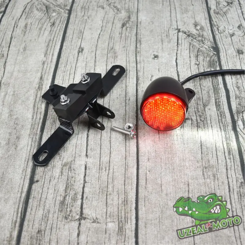 ECE E штамп ретро мотоцикл изменение светодиодный Алюминий сплав задний фонарь