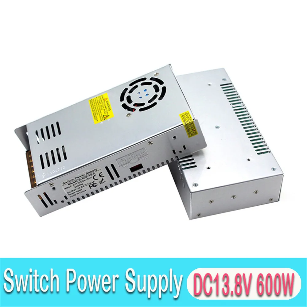 13 8 V DC источник питания 43.5A 600W трансформатор драйвера AC110V 220V к DC13.8V для